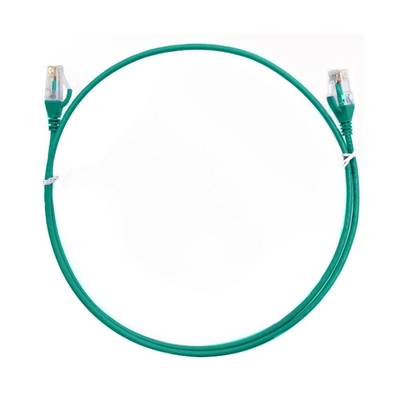 8ware CAT6 Ultra Thin Slim Cable 20m - Green Color Premium RJ45 Ethernet Network LAN UTP Patch Cord 26AWG for Data