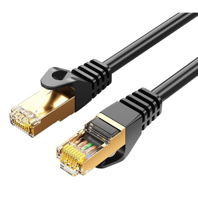 8Ware CAT7 Cable 0.5m (50cm) - Black Color RJ45 Ethernet Network LAN UTP Patch Cord Snagless