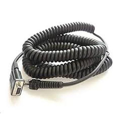 Zebra CABLE - RS232: DB9 FEMALE CONNECTOR 9 FT.(2.8M) COILED POWER PIN 9 TXD ON 2 TRUE CONVERTER -30C - CBA-RF3-C09ZAR