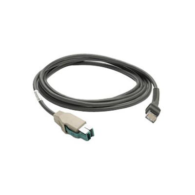 Zebra CABLE - USB: POWER PLUS CONNECTOR 7FT. (2M) STRAIGHT - CBA-U03-S07ZAR