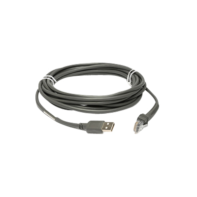 Zebra CABLE - USB: SERIES A CONNECTOR 15FT. (4.6M) STRAIGHT - CBA-U10-S15ZAR