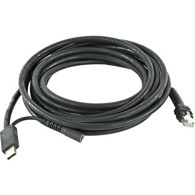 Zebra SHIELDED USB CABLE 4.6M STRGHT CABL SER A CONNECTOR 12V POWER SUPP - CBA-U44-S15PAR