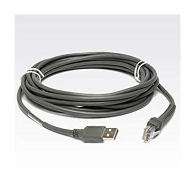 Zebra CABLE - SHIELDED USB: SERIES A CONNECTOR 7FT. 2M STRAIGHT BC 1.2 HIGH CURRENT -30C - CBA-UF1-S07ZAR