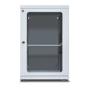 SERVEREDGE 18RU 600mm Wide & 700mm Deep Swing Frame Hinged Wall Mount Cabinet - Light Gray