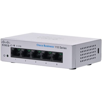 CISCO (CBS110-5T-D-AU) CBS110 UNMANAGED 5-PORT GE, DESKTOP, EXT PS