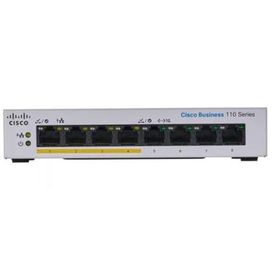 CISCO (CBS110-8PP-D-AU) CBS110 UNMANAGED 8-PORT GE, PARTIAL POE, DESKTOP, EXT PS