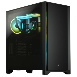 Corsair 4000D Tempered Glass Mid-Tower Case, Black