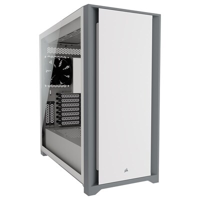 Corsair 5000D Tempered Glass Mid-Tower ATX Smart Case - White
