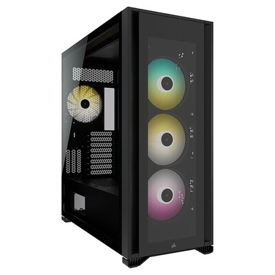 Corsair iCUE 7000X RGB Tempered Glass Full-Tower ATX Case - Black