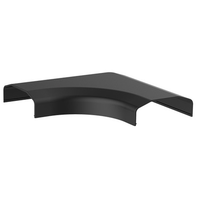 Brateck Plastic Cable Cover Joint L Shape 127x127x21.5mm - Black