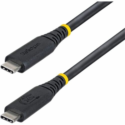 StarTech CC50CM40GUSB4TP 50cm USB4 USB-C Cable - 40Gbps, 240W PD, Black