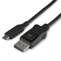 StarTech 3.3 ft. (1 m) USB-C to DisplayPort Adapter Cable, 8K, HBR3 - CDP2DP141MB