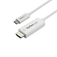 StarTech 1m / 3 ft USB C to HDMI Cable, 4K at 60Hz, White - CDP2HD1MWNL