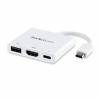StarTech USB C Multiport Adapter with HDMI 4K, PD, 1x USB 3.0 Type A - CDP2HDUACPW