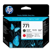 Hewlett Packard 771 MATTE BLACK & CHROMATIC RED DESIGNJET PRINTHEAD