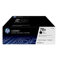 HP 78A Twin-Pack LaserJet Toner Cartridge - Black (CE278AD)