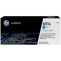HP CE341A 651A Cyan Original LaserJet Toner Cartridge