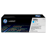 HP 305A Cyan LaserJet Toner Cartridge (CE411A)