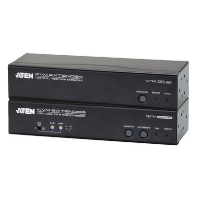 ATEN CE774-AT-U USB VGA Dual View Cat 5 KVM Extender (1600 x 1200@150m)