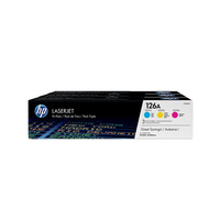 HP #126A Tri Colour Toner Cartridge Pack (CF341A)