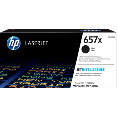 HP 657X Black LaserJet Toner Cartridge