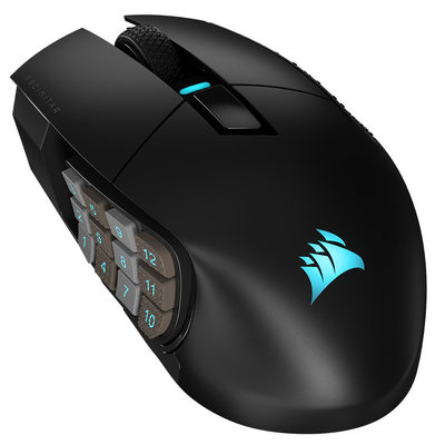 Corsair SCIMITAR ELITE RGB Wireless Gaming Mouse, Black