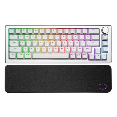 Cooler Master MasterKeys CK721 RGB White Wireless Gaming Keyboard - TTC Red-CK-721-SKTR1-US