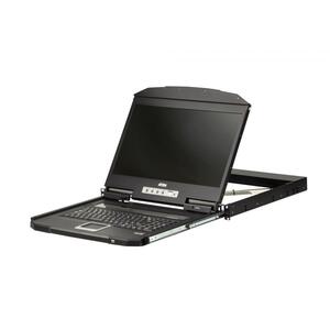 Aten CL3100NX 18.5" Short Depth VGA Single Rail LCD Console