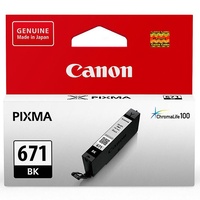 Canon CLI671BK BLACK INK TANK FOR MG5760BK, MG6860, M7760