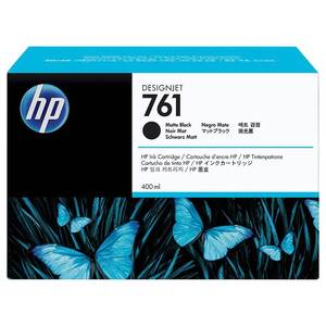HP761 400ML DesignJet Ink Cartridge - Matte Black (CM991A)