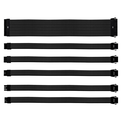 Cooler Master Universal PSU Sleeved Extension Cable Kit V2 - Black-CMA-NEST16XXBK1-GL
