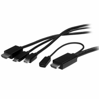 StarTech 6ft USB-C, HDMI or Mini DisplayPort to HDMI Adapter Cable - CMDPHD2HD