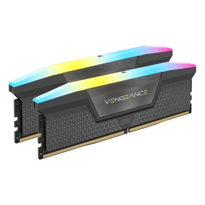 Corsair Vengeance RGB 32GB (2x16GB) DDR5 5200MHz AMD Ready Memory - Cool Grey