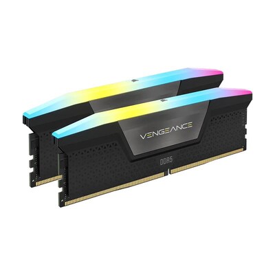 Corsair Vengeance RGB 32GB (2x 16GB) DDR5 6000MHz C40 Memory - Black