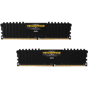 Corsair Vengeance LPX 32GB (2x16GB) DDR4, PC4-28800, 3600MHz, C18 1.35V, Black Heat Spreader