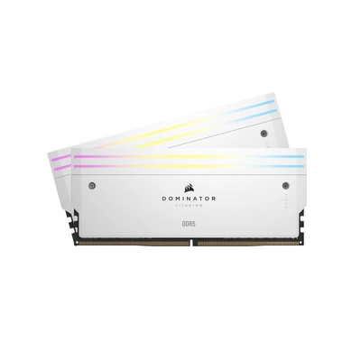 Corsair 96GB (2x48GB) CMP96GX5M2B6000Z30W Dominator Titanium RGB CL30 6000MHz DDR5 RAM - White
