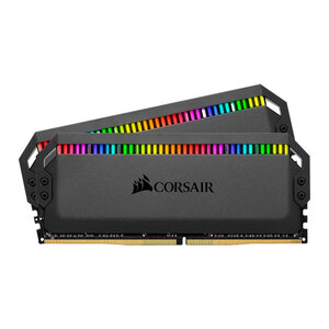 Corsair Dominator Platinum RGB 32GB (2x16GB) DDR4 3200MHz C16 XMP 2.0 Black Desktop PC Gaming Memory