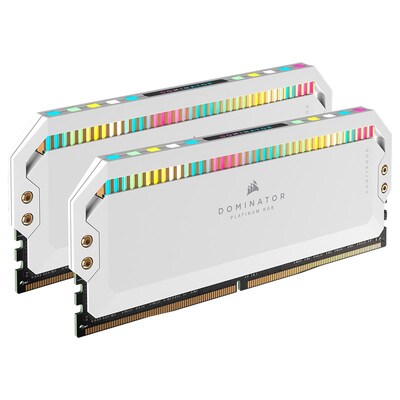 Corsair Dominator Platinum RGB 32GB (2x 16GB) DDR5 5200MHz C40 Memory - White