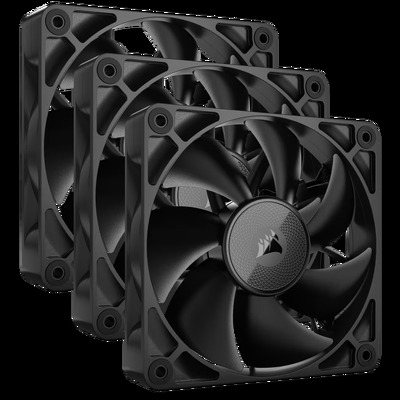 Corsair iCUE LINK RX120 PWM 120mm Fan, Black, Triple Pack