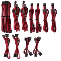 Corsair Premium Individually Sleeved PSU Cables Pro Kit - Red/Black