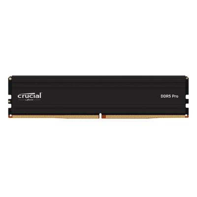 Crucial Pro 16GB (1x16GB) DDR5 UDIMM 6400MHz CL38 Black PC Gaming Memory - CP16G64C38U5B