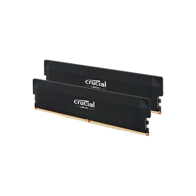 Crucial Pro CP2K32G60C40U5B 64GB DDR5 6000 MHz UDIMM Memory Kit (2 x 32GB, Black)