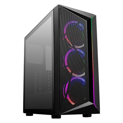 Cooler Master CMP 510 Tempered Glass ARGB Mid-Tower ATX Case - Black-CP510-KGNN-S00