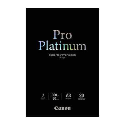 Canon PT-101 A3 Pro Platinum Paper, 20 Sheets
