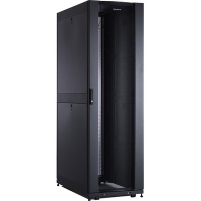 CyberPower CR42U11001 42U Rack Cabinet for Server, LAN Switch, Patch Panel - Black Powder Coat