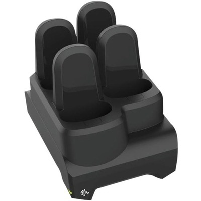 Zebra CS6080 CORDLESS: 4-SLOT DEVICE SHARECRADLE, INDUCTIVE, MIDNIGHT BLACK. INCLUDES POWER SUPPLY - CR6080-SC400F4WW