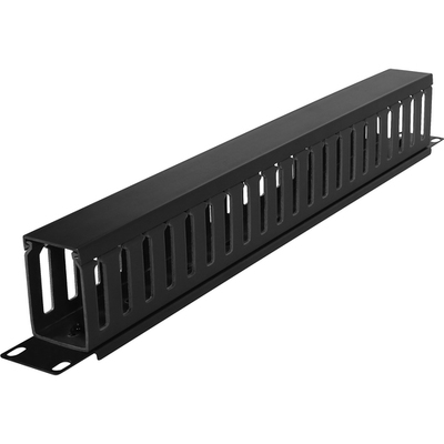 CyberPower Carbon CRA30003 Cable Routing - Duct Panel - 1U Height - Cold Rolled Steel, Plastic

