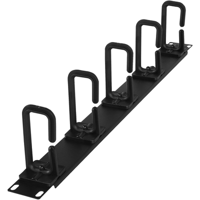 CyberPower Carbon CRA30004 Cable Organizer - Rack Cable Management Panel - 1U Height - Cold Rolled Steel, Plastic

