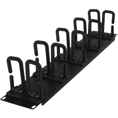 CyberPower Carbon CRA30006 Cable Organizer - Rack Cable Management Panel - 2U Height - Cold Rolled Steel, Plastic

