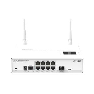 Mikrotik CRS109-8G-1S-2HnD-IN 8xGiga SFP LCD 1W 802.11b/g/n 600MHz CPU 128MB OS L5